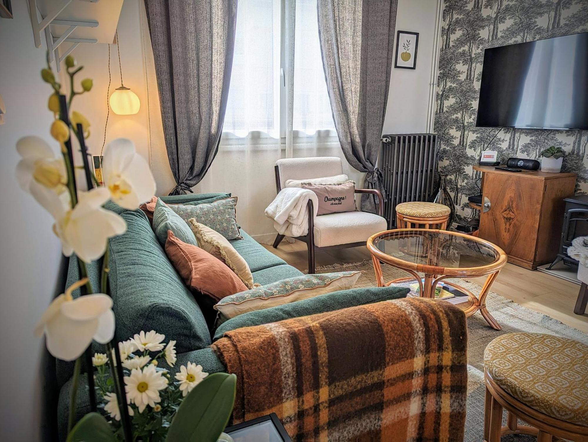 Le Cemarose: Spa, Jardin, Terrasse Et Jolie Vue Au Coeur D'エペルネー エクステリア 写真
